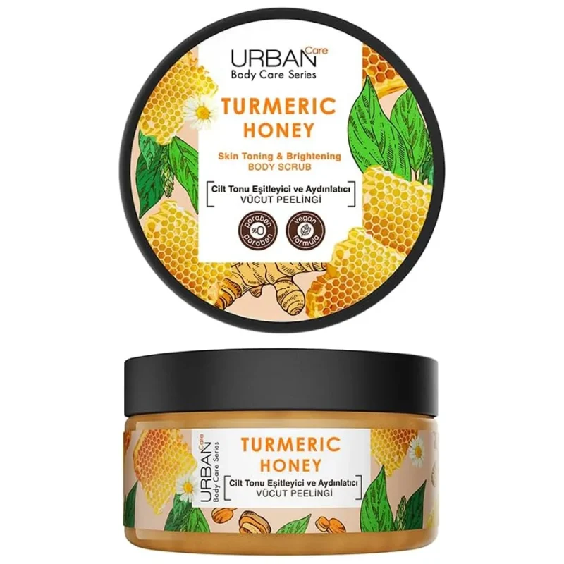 اسكراب بدن روشن كننده زردچوبه و عسل اربن كر URBAN Care Turmeric Honey حجم 200 ميل - Image 2