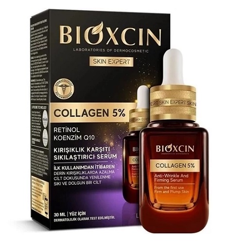 BIOXCIN COLLAGEN 5% ANTI WRINKLE AND FIRMING SERUM 30ml سرم جوانساز و ضد چروک کلاژن 5% بیوکسین BIOXCIN حجم 30 میل - Image 1