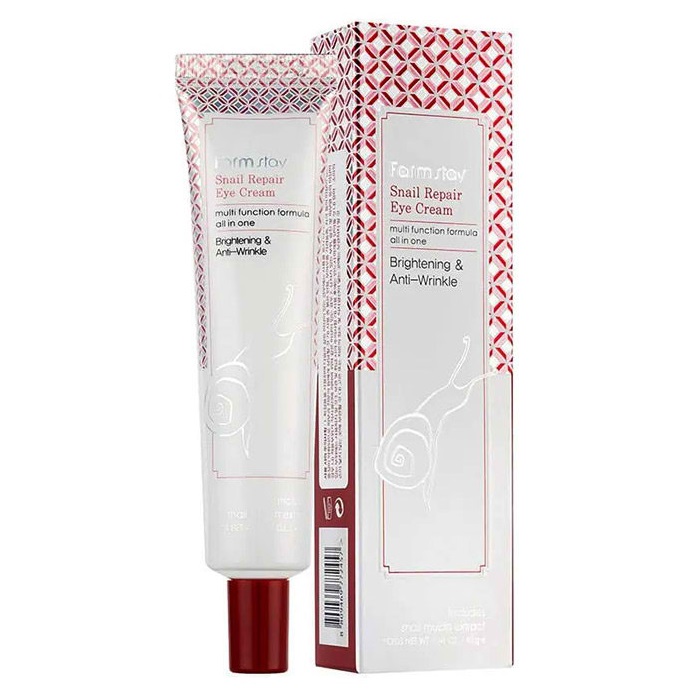 Farm Stay Snail Repair Eye Cream 40g کرم دور چشم حلزون ضد چروک و ترمیم کننده فارم استی Farm Stay Snail Repair Eye Cream حجم 40 گرم - Image 1
