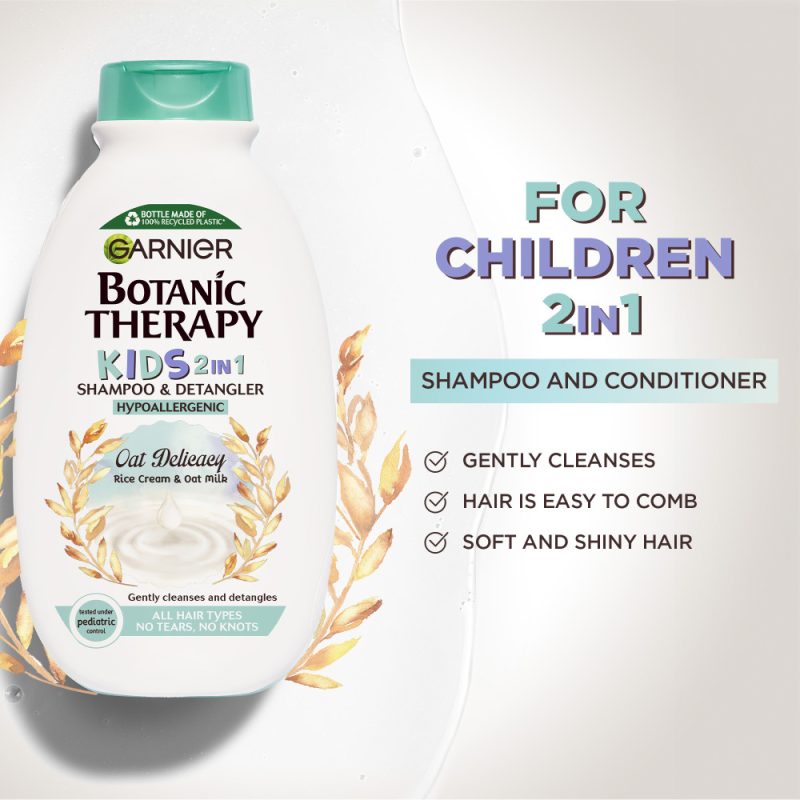 شامپو بچه Garnier Botanic Therapy حاوی عصاره جو حجم 400 میل - Image 3