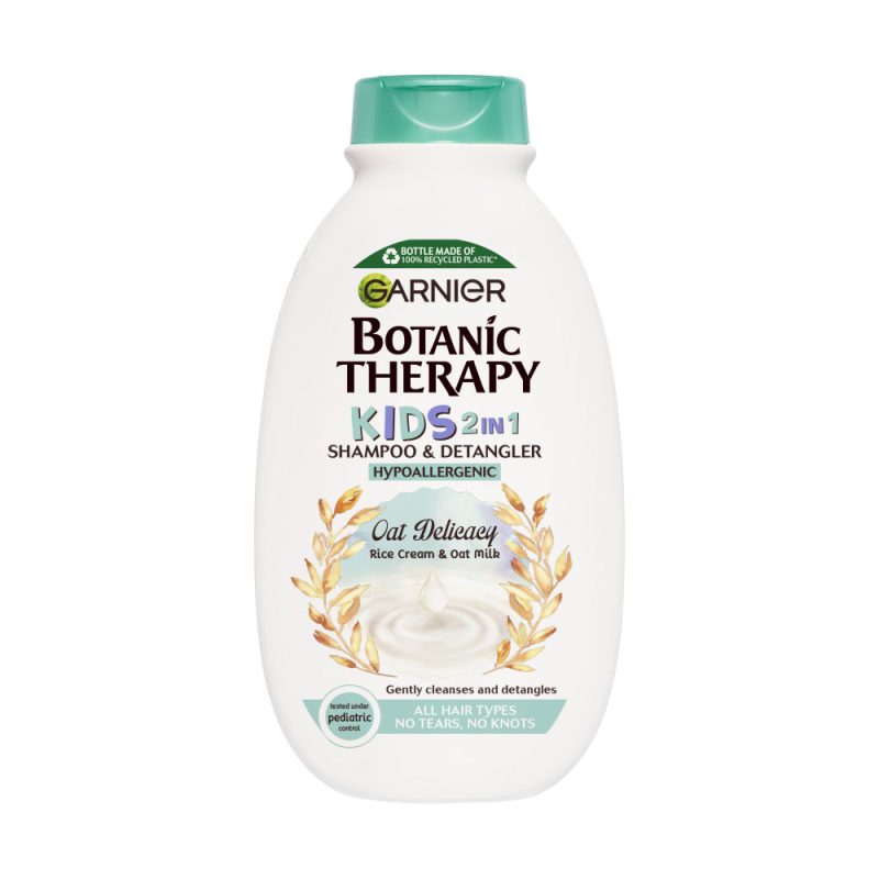 Garnier Botanic Therapy Kids 2 In 1 Oat Delicacy Hypoallergenic 400ml شامپو بچه Garnier Botanic Therapy حاوی عصاره جو حجم 400 میل - Image 1