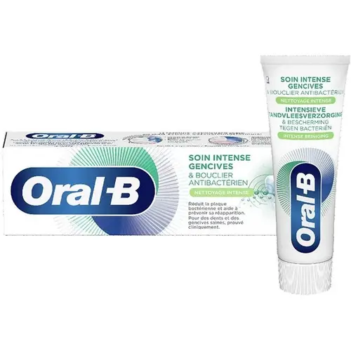 Oral-B Soin Intense Gencives and bouclier antibacterien toothpaste 75ml خمیر دندان ضد حساسیت اورال بی با طعم نعنا Oral-B حجم 75 میل - Image 1