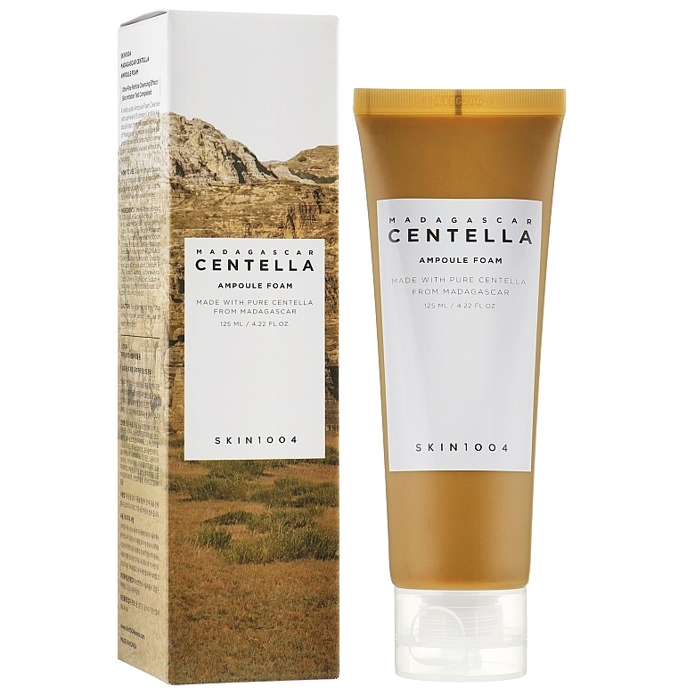 SKIN 1004 CENTELLA AMPOULE FOAM 125 ML فوم شستشوی صورت تقویت کننده و تسکین دهنده سنتلا اسکین 1004 SKIN 1004 CENTELLA AMPOULE FOAM حجم 125 میل - Image 1