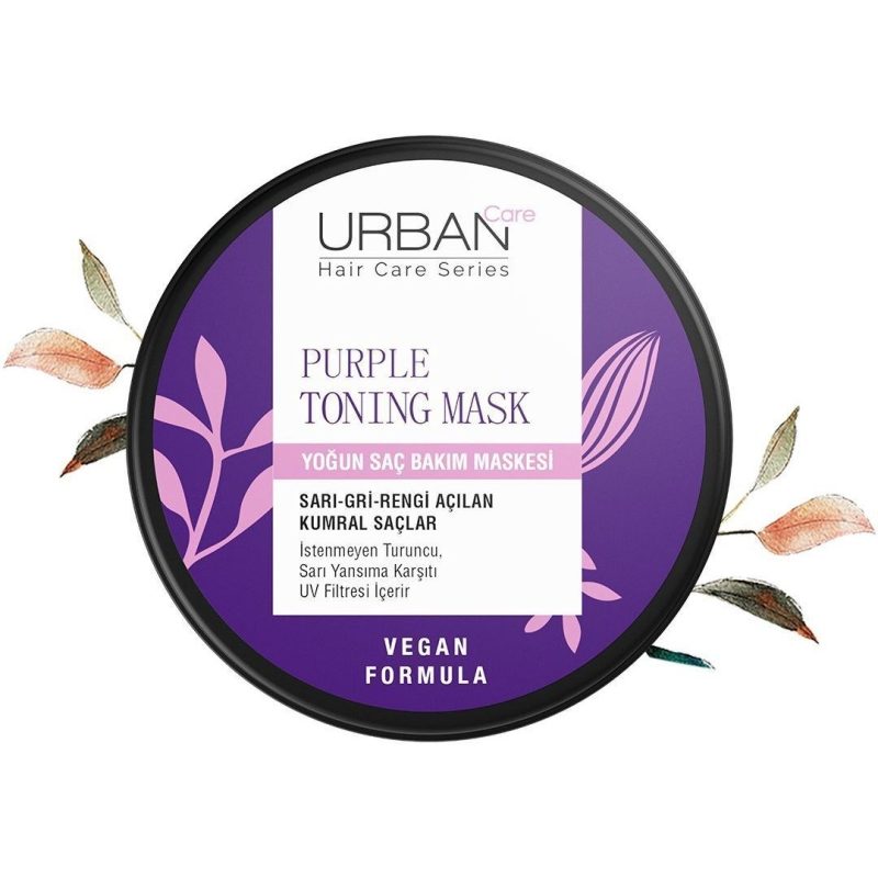 URBAN CARE PURPLE TONING HAIR MASK 230ml ماسک مو ضد زردی اربن کر URBAN Care PURPLE TONING حجم 230 میل - Image 1