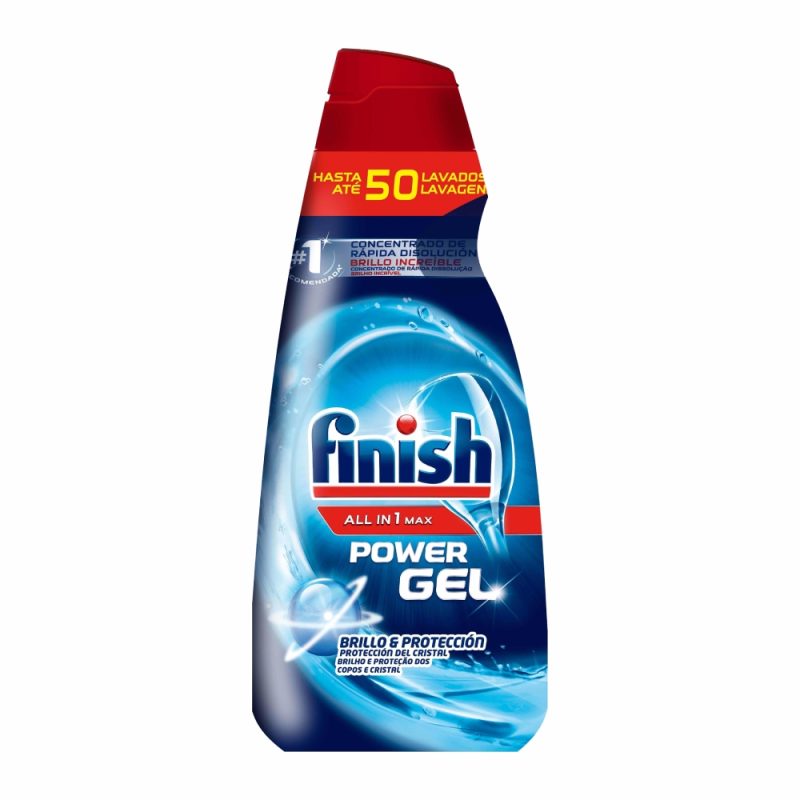 ژل چربی زدا ماشین ظرفشویی فینیش Finish Power Gel حجم 1000 میل - Image 1