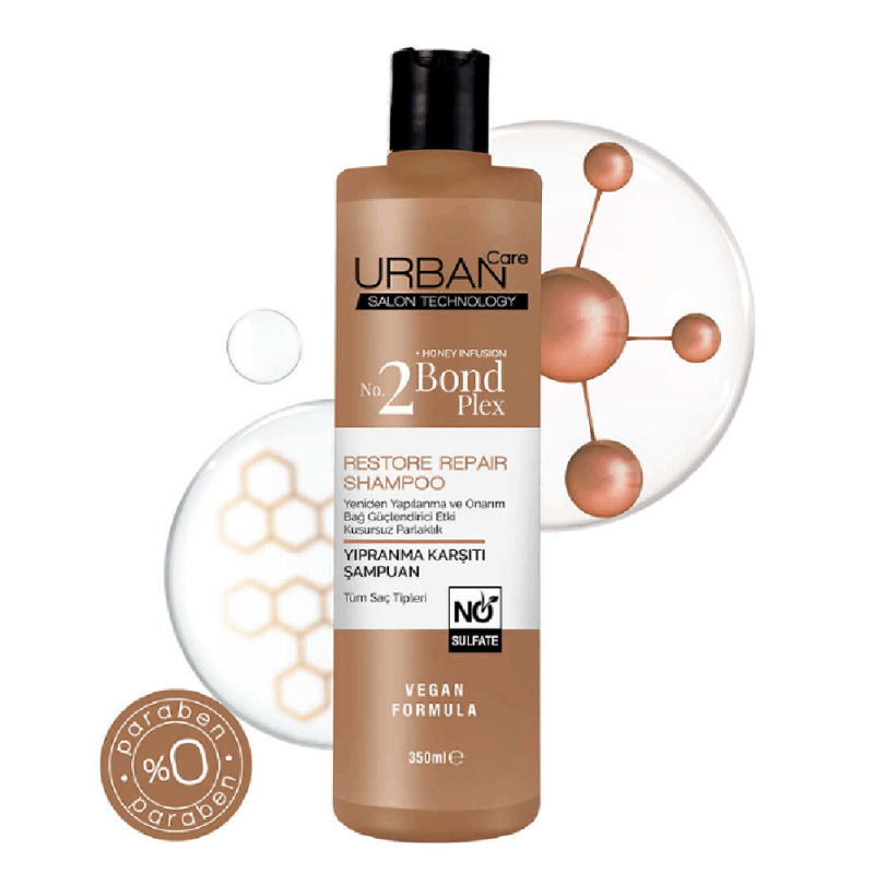 شامپو ترمیم کننده و بازسازی کننده اربن کر Urban Care Bond Plex No. 2 حجم 350 میل - Image 2