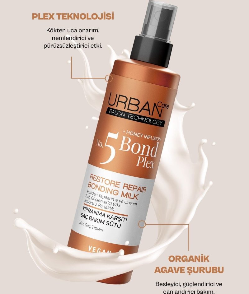 اسپری مو دو فاز ترمیم کننده و نرم کننده اوربن کر urban care honey infusion bond plex no 5 حجم 200 میل - Image 4