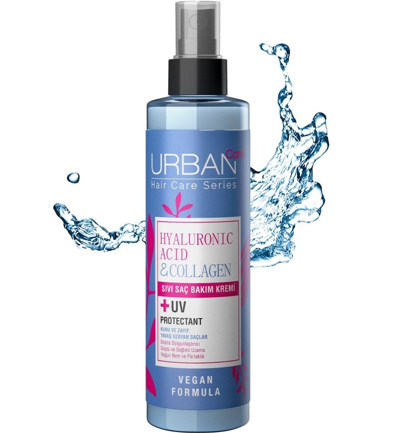 اسپری مو دو فاز هیالورونیک اسید و کلاژن اوربن کر urban care hyaluronic acid and collagen hair spray حجم 200 میل - Image 2