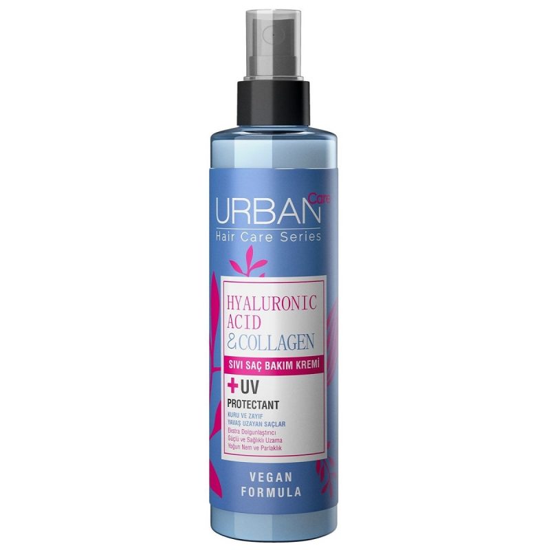 urban-care-two-phase-hair-spray-with-hyaluronic-acid 200ml اسپری مو دو فاز هیالورونیک اسید و کلاژن اوربن کر urban care hyaluronic acid and collagen hair spray حجم 200 میل - Image 1