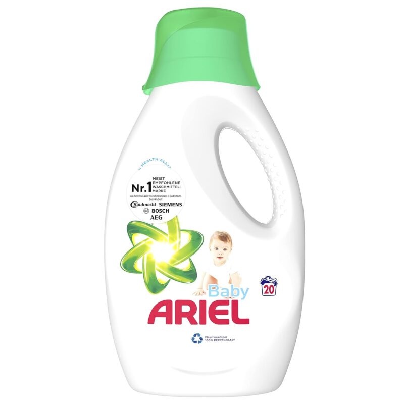 مایع لباسشویی مخصوص پوست حساس کودک آریل Ariel Baby حجم 1000 میل - Image 1