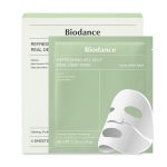 ماسک ورقه ای جلبک دریایی بایودنس تسکین دهنده و کنترل چربی پوست BIODANCE بسته 4 عددی