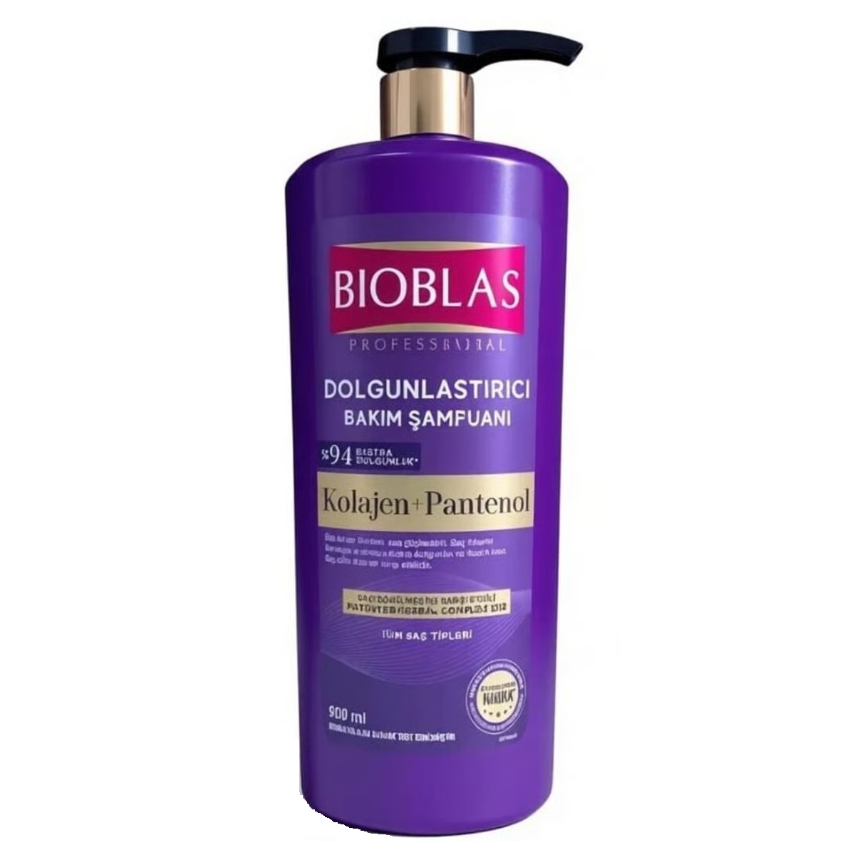 Bioblas Collagen+Panthenol Anti Spilling Shampoo 900ml شامپو ضد ریزش و حجم دهنده بیوبلاس حاوی کلاژن و پانتنول BIOBLAS حجم 900 میل - Image 1