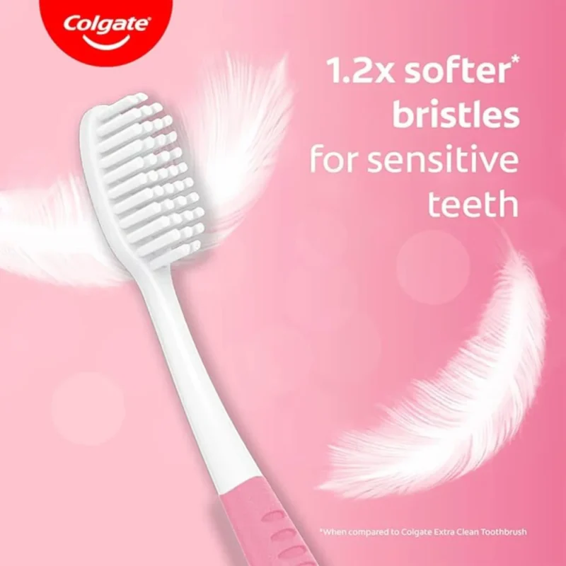 پک مسواک و خمیر دندان کلگیت Colgate Sensitive بسته 4 عددی با برس خیلی نرم - Image 2