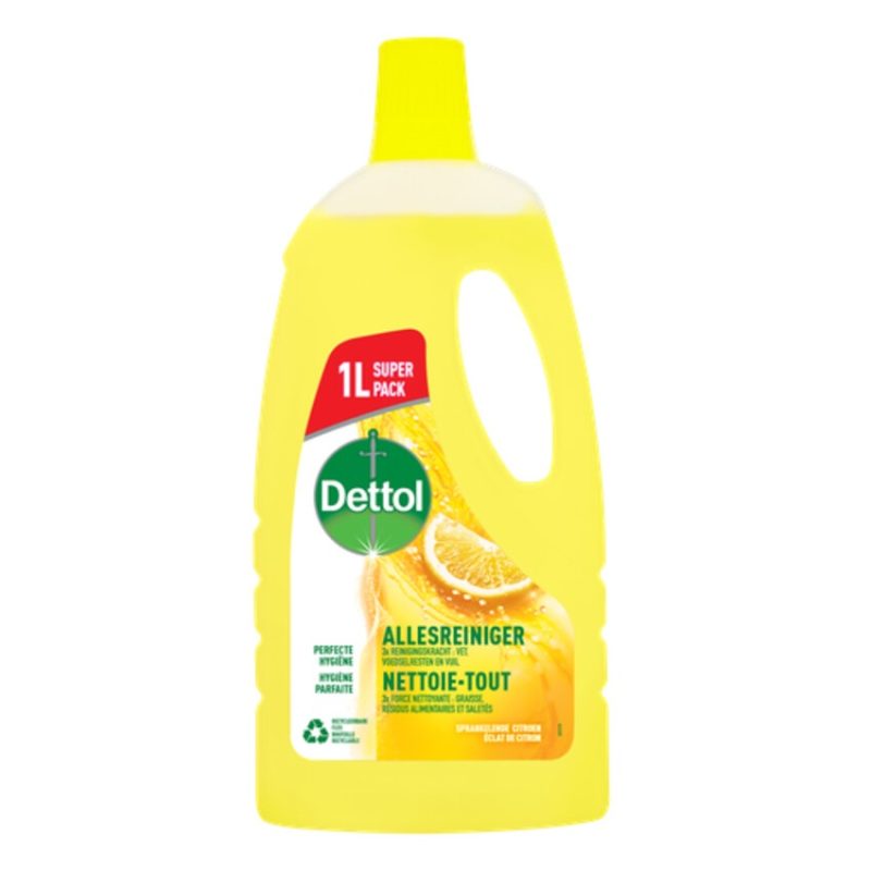مایع تمیزکننده چندمنظوره دتول رایحه لیمو و ترنج  Dettol Power & Fresh حجم 1000 میل - Image 1