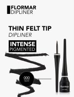خط چشم فلورمار رنگ مشکی Flormar Dipliner Black Liner شماره 000 - Image 5