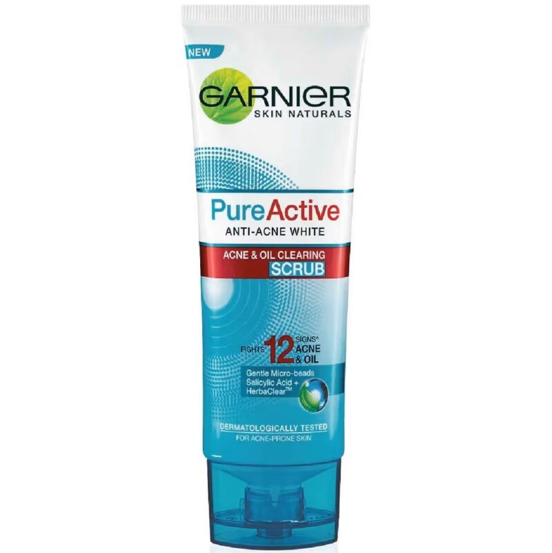 Garnier Pure Active Anti Acne White Scrub 100ml اسکراب ضدجوش گارنیه Garnier Pure Active حجم 100 میل - Image 1