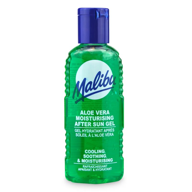 Malibu Aloe Vera After Sun Moisturising Gel 100ml ژل بعد از آفتاب آلوئهورا مالیبو تسکین و مرطوبکننده پوست Malibu Aloe Vera After Sun حجم 100 میل - Image 1