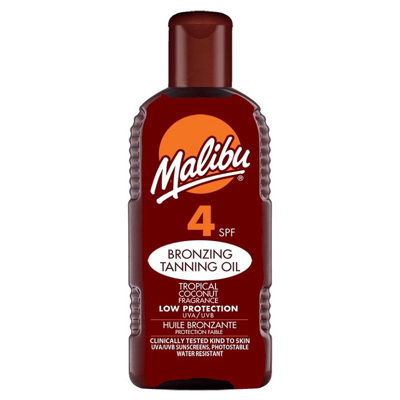 Malibu Bronzing Tanning Oil SPF4 200ml روغن برنزهکننده بدن مالیبو Malibu SPF4 حجم ۲۰۰ میل - Image 1