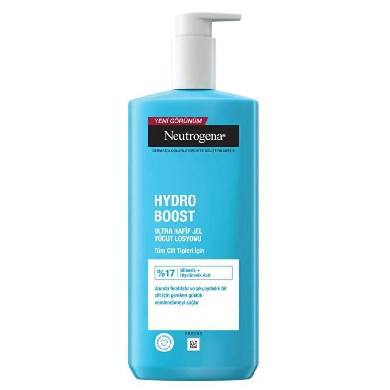 لوسیون بدن هیدروبوست نوتروژینا حاوی هیالورونیک اسید و گلیسیرین Neutrogena Hydro Boost حجم 400 میل - Image 1