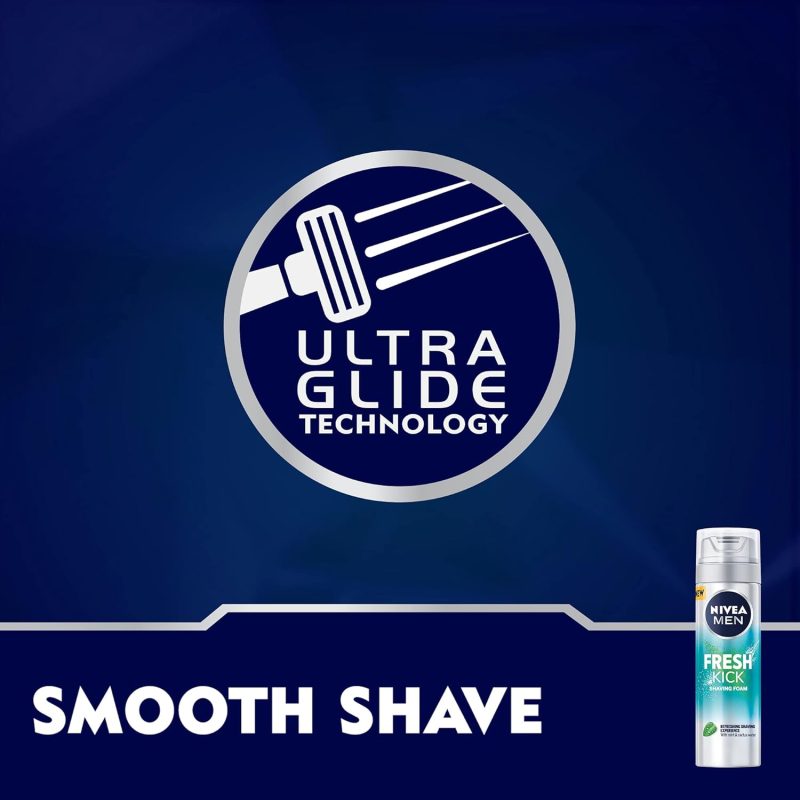 فوم اصلاح نیوآ ضد التهاب و حاوی عصاره نعناع Nivea Fresh & Cool حجم 200 میل - Image 3