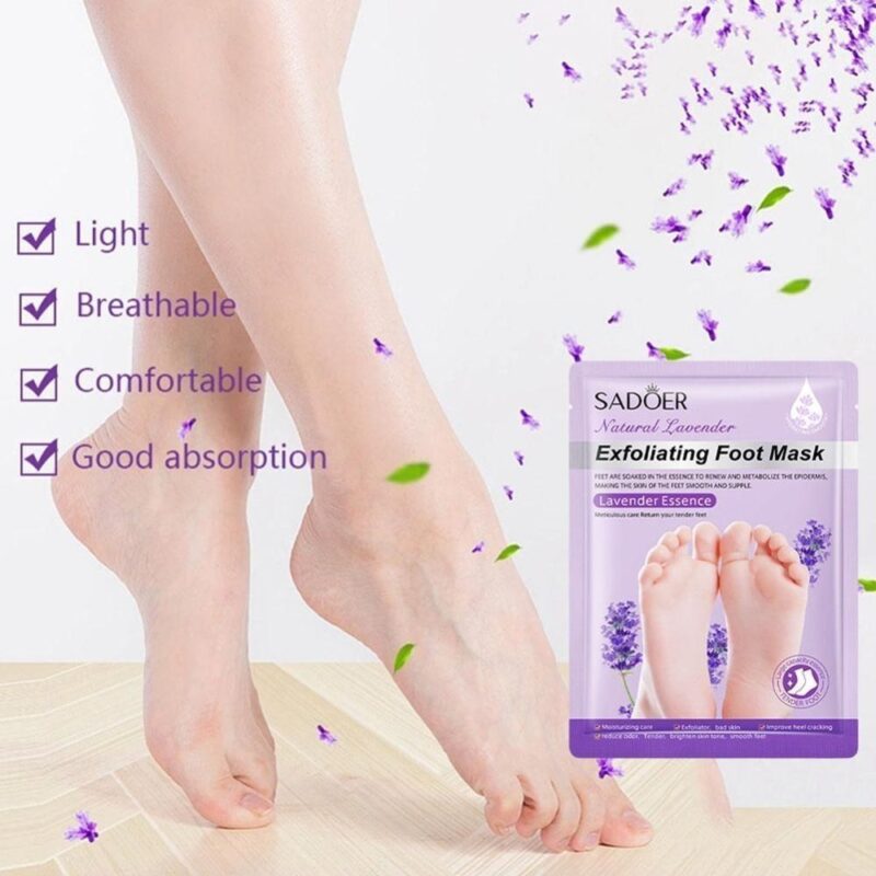 ماسک پوشیدنی پا سادور مخصوص لایه‌برداری عمیق و بازسازی Sadoer Lavender حجم 35 گرم - Image 3
