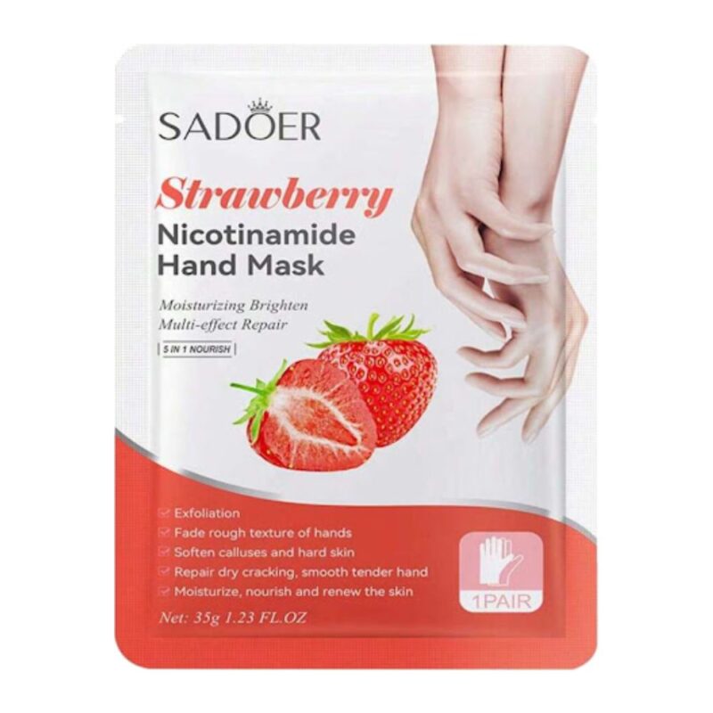 ماسک  پوشیدنی دست سادور جوانسازی پوست Sadoer Strawberry وزن 35 گرم - Image 1