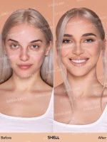 کرم پودر مات شیگلم Sheglam COMPLEXION PRO رنگ SHELL - Image 9