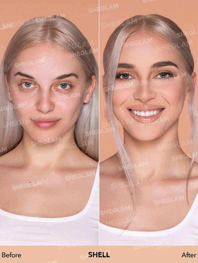 کرم پودر مات شیگلم Sheglam COMPLEXION PRO رنگ SHELL - Image 9