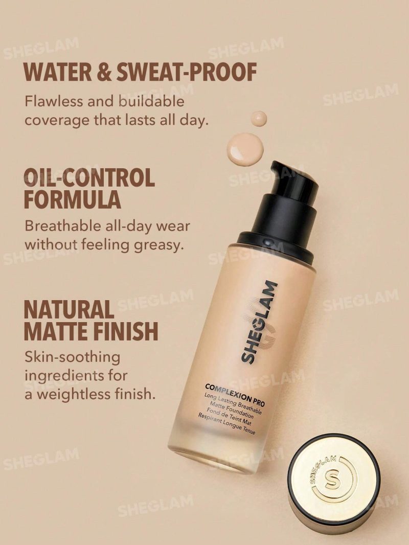 کرم پودر مات شیگلم Sheglam COMPLEXION PRO رنگ SHELL - Image 4