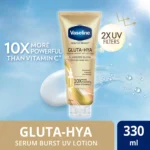 لوسیون بدن مرطوب کننده و ضد لک وازلین Vaseline Gluta-Hya Serum Burst حجم ۳۳۰ میل - Image 7