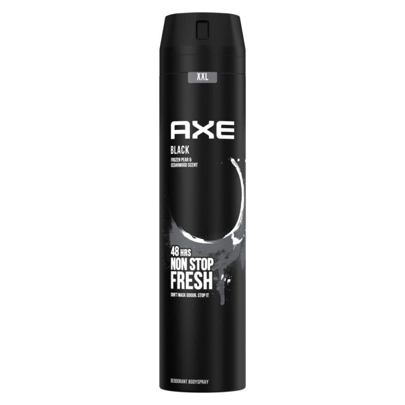 اسپری بدن اکس رایحه سدر و گلابی AXE BLACK حجم 250 میل - Image 1
