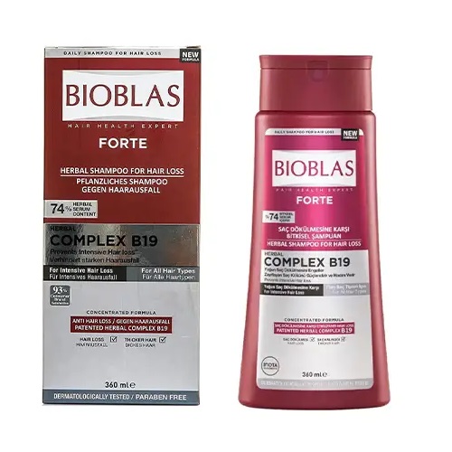 bioblas-forte-sac-dokulmelerine-karsi-sampuan-360ml شامپو ضد ريزش قوي و حجم دهنده بيوبلاس BIOBLAS FORTE حجم 360 ميل - Image 1