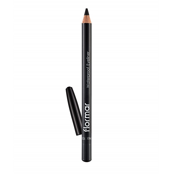 flormar-eyepencil-waterproof-101-black-ice مداد چشم ضد آب فلورمار رنگ مشکی Flormar Eyepencil Black Ice 101 - Image 1
