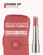 رژلب جامد براق فلورمار flormar Sheer Up شماره 009 رنگ Baby Girl - Image 3