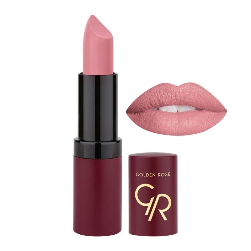 رژ لب جامد مات گلدن رز Golden Rose VELVET شماره 10 - Image 1