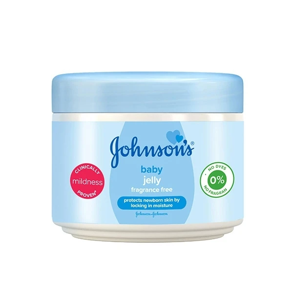 johnsons-baby-jelly-fragrance-free-250ml ژل وازلین مرطوب کننده بچه جانسون بدون رایحه johnsons baby jelly حجم 250 میل - Image 1