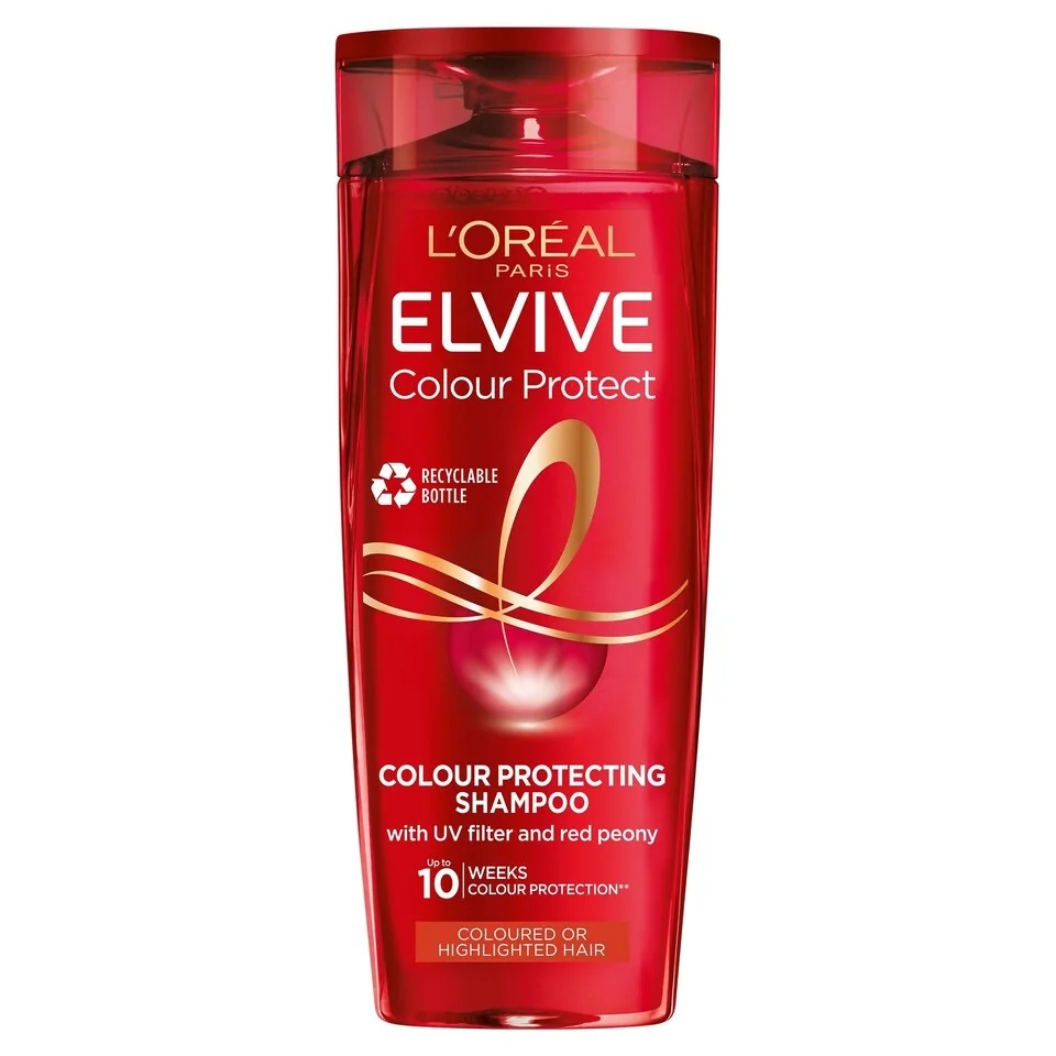 loreal-elvive-colour-protect-shampoo-400ml شامپو موهای رنگشده لورآل حاوی فیلتر uv و مراقبت 10 هفته ای Loreal Colour Protect حجم 400 میل - Image 1