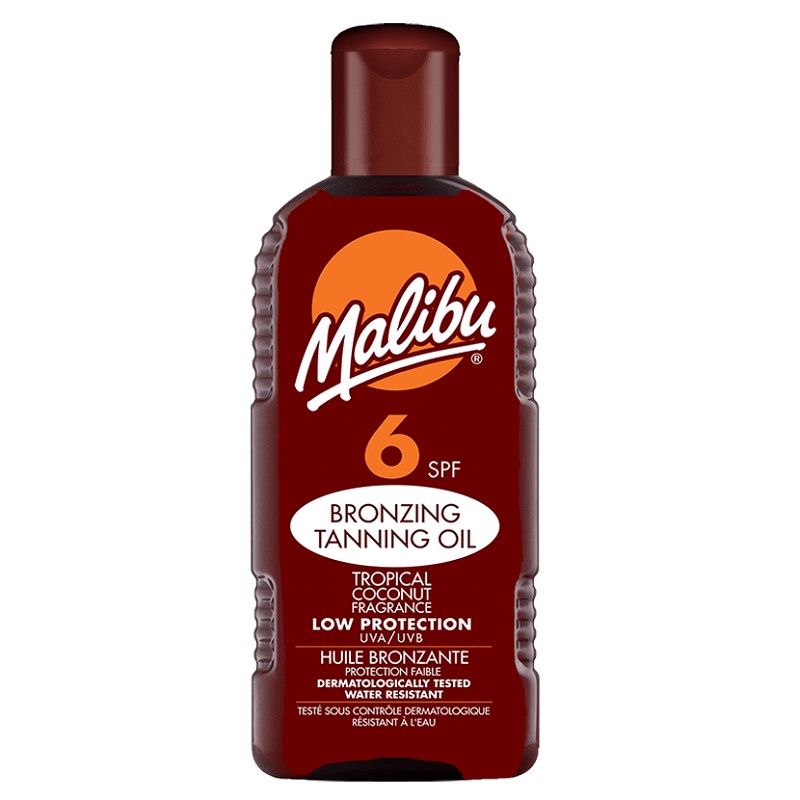 malibu-bronzing-tanning-oil-spf6-200ml روغن برنزهکننده بدن مالیبو Malibu SPF6 حجم ۲۰۰ میل - Image 1