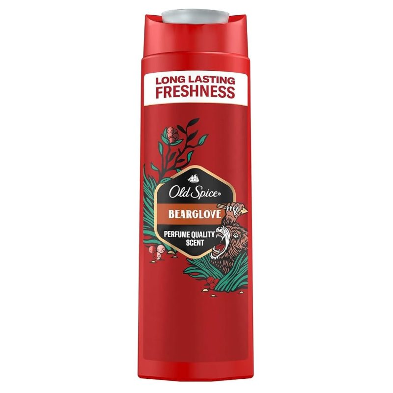 شامپو سر و بدن و صورت رایحه میوه ای Old Spice Bearglove حجم 400 میل - Image 1