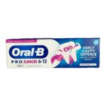 خمیر دندان کودک اورال بی 6 تا 12 سال oral-b pro junior حجم 75 میل