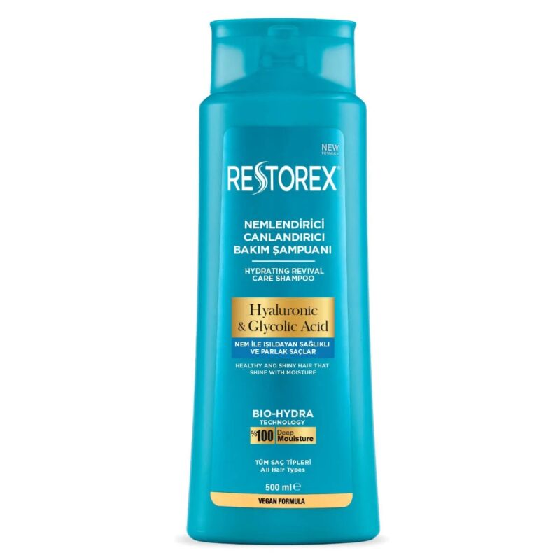 شامپو آبرسان هیالورونیک اسید رستورکس RESTOREX حجم 500 میل - Image 1