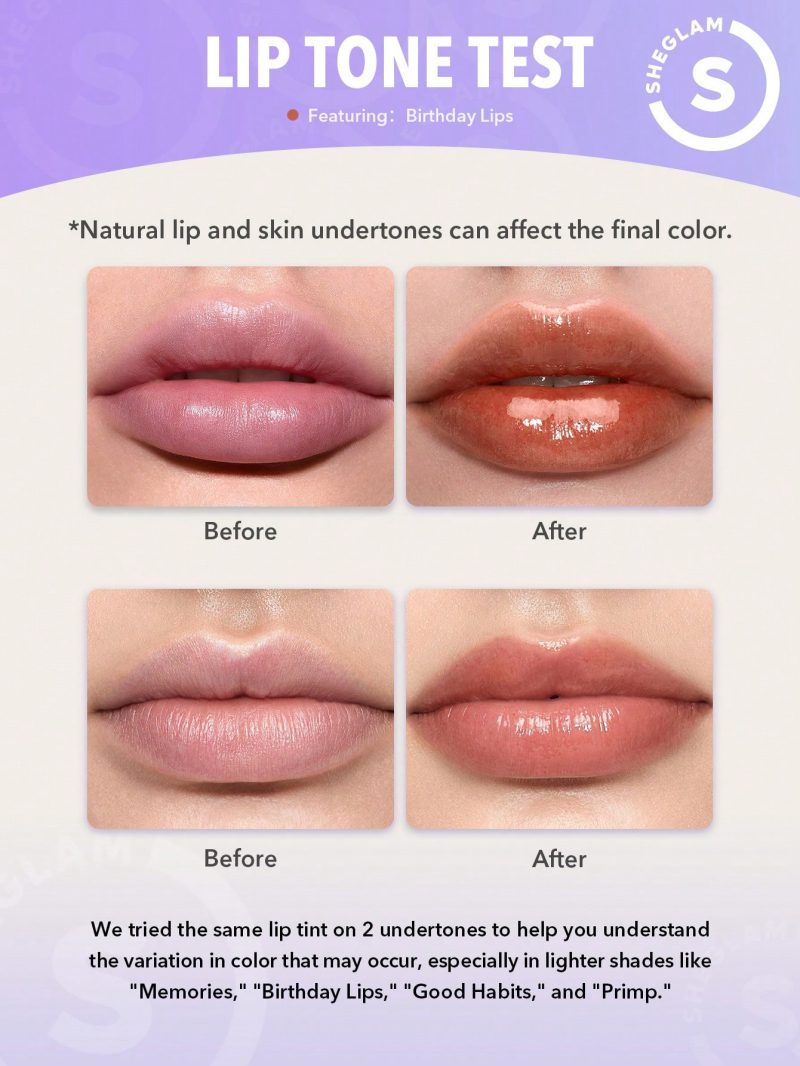 تینت لب شیگلم Sheglam Take a Hint Lip Tint رنگ Primp - Image 4