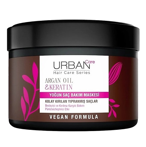 urban-care-argan-oil-keratin-hair-mask-230ml ماسک مو تقویت کننده روغن آرگان و کراتین اربن کر Urban Care حجم 230 میل - Image 1