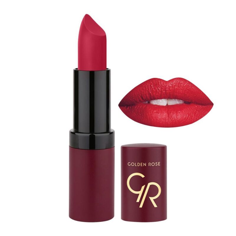 رژ لب جامد مات و مخملی گلدن رز Golden Rose Velvet Matte شماره 18 - Image 1