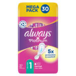 نوار بهداشتی بالدار آلویز Always Platinum Normal بسته 30 عدد - Image 2