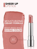 رژلب جامد براق فلورمار flormar Sheer Up شماره 017 رنگ Peachy Glow - Image 7