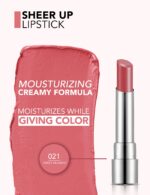 رژلب جامد براق فلورمار flormar Sheer Up شماره 021 رنگ Sweet Moment - Image 2