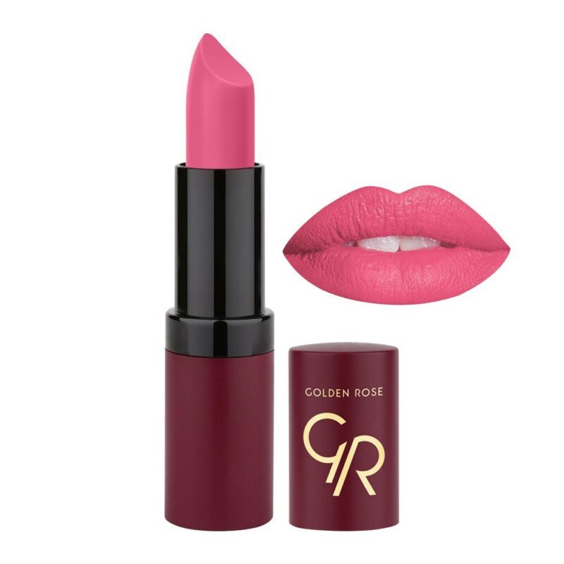 رژ لب جامد مات و مخملی گلدن رز Golden Rose Velvet Matte شماره 08 - Image 1