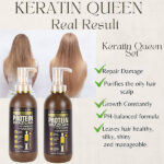 شامپو پروتئین برزیلی مرطوب‌کننده کراتین کوئین keratine queen حجم 800 میل - Image 2