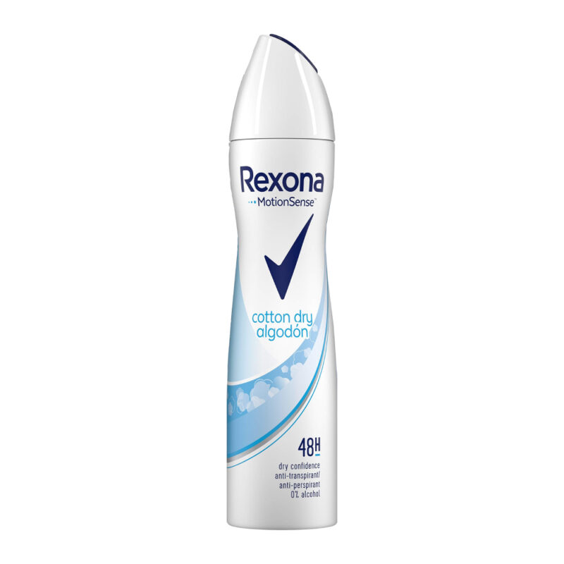 اسپری ضد تعریق زنانه رکسونا Rexona cotton dry حجم 200 میل - Image 1
